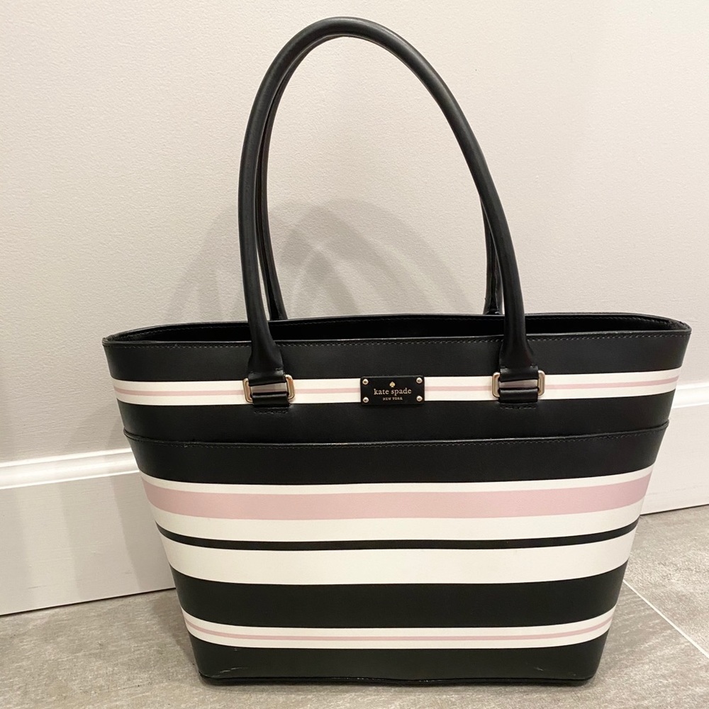 Kate Spade striped tote bag
